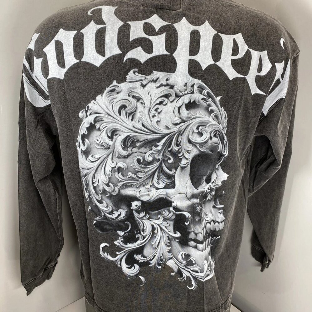 NEW GODSPEED NY Grail Skull Long Sleeve Tee Men’s XS